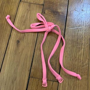 Bretelles haut de maillot rose