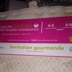 invitation salon plaisirs gourmands