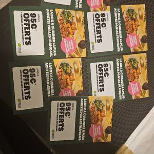 6 cartes de réductions