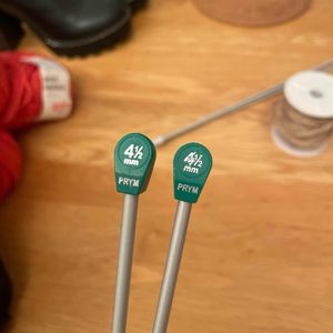 Aiguilles droites tricot 4,5 mm