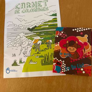 Carnet de coloriage + to do list neuf 