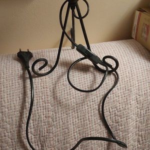 Pied de lampe + prise + interrupteur 