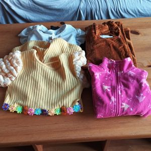 Enfants 1 pantalon 1 robe 1 gilet 1 combinaison 