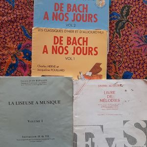 Livrets de partitions piano 