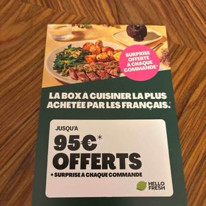 Bon d’achat Hello Fresh