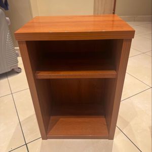 Table chevet bois marron foncé 