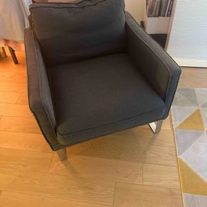 Fauteuil IKEA gris foncé 