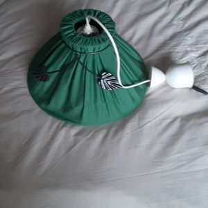 Lustre tissu et fer forgé 