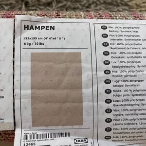 Tapis Hampen beige ikea 