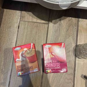 2 soupes en sachet
