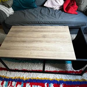 Table basse bois métal