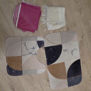 Foutas, tapis (pièces séparables)