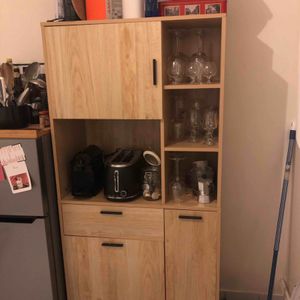 Meuble de cuisine en bois clair – bon état
