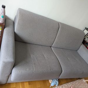 Canapé lit gris