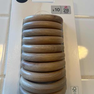 Anneaux en bois pour tringle 