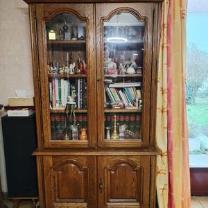 Bibliothèque bois massif