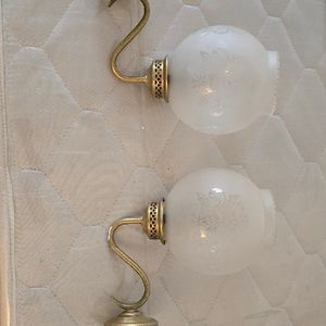 2 appliques et lustre vintage