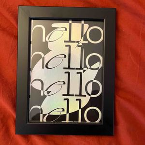 Affiche typographique et cadre