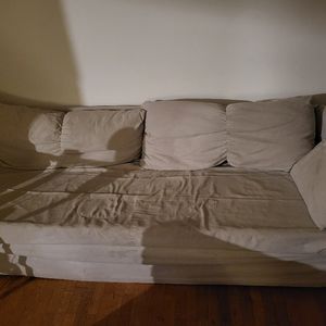 Canapé Beige 3 places Ikea 