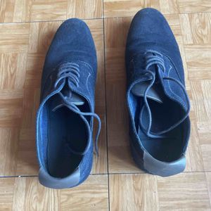 Chaussures nubuck bleue