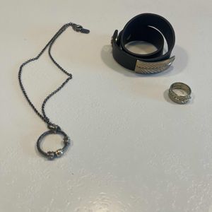 Collier + bague + bracelet 